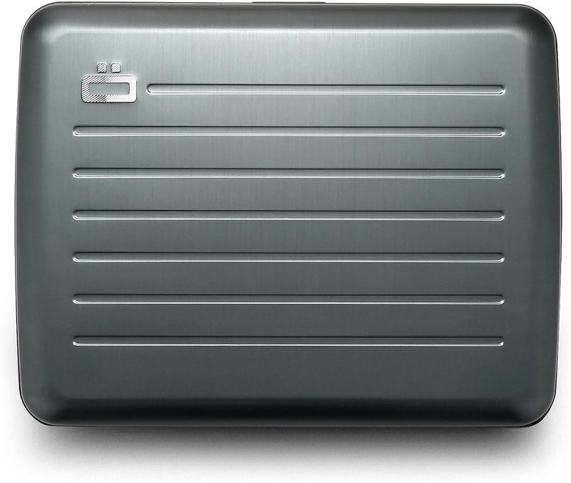 ÖGON -DESIGNS- Aluminum wallet, Large capacity with metal lock, RFID Protection against fraud and demagnetization, Smart Case OSLO Large model - Image 4